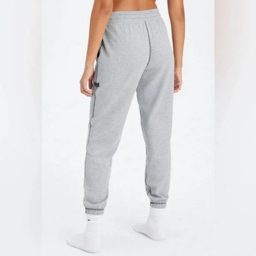 Fabletics Womens Go-To Waffle Knit Drawstring Gray Joggers Sweatpants Sz XL